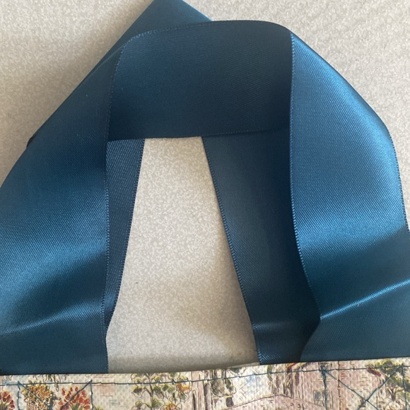 NWT Johnny Was small shopper tote bag. Canal row boat themed - Picture 3 of 5